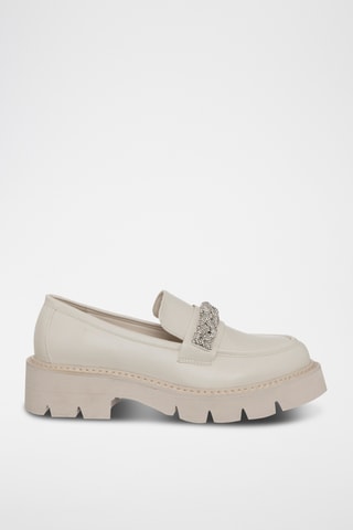 Mocassins plateformes - Ecru - Loretta by Loretta