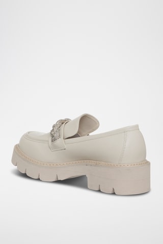 Mocassins plateformes - Ecru - Loretta by Loretta