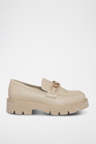 Mocassins plateformes - Beige - Loretta by Loretta