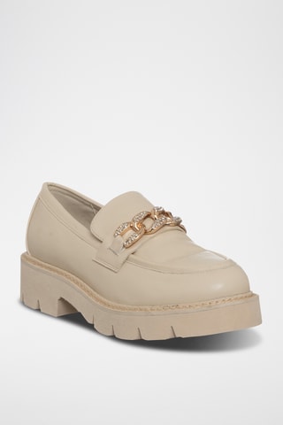 Mocassins plateformes - Beige - Loretta by Loretta