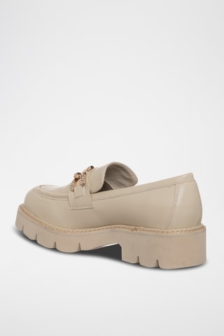 Mocassins plateformes - Beige - Loretta by Loretta