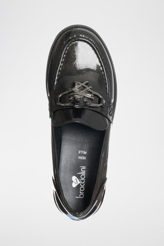 Mocassins vernis - Anthracite - Tua by Braccialini