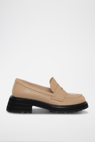 Mocassins plateformes - Beige - Loretta By Loretta