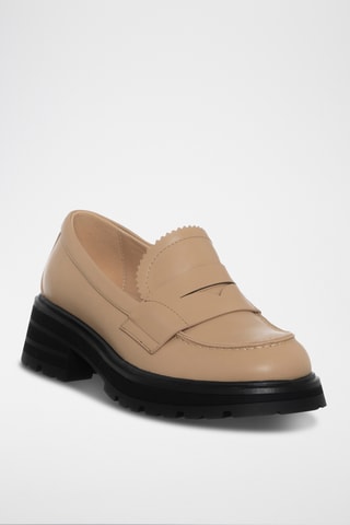 Mocassins plateformes - Beige - Loretta By Loretta