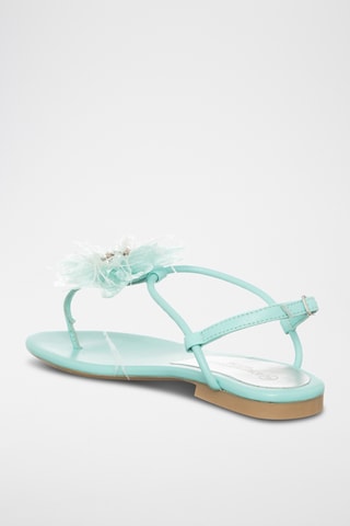 Sandales en cuir nappa - Turquoise - Loretta Pettinari