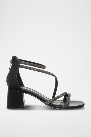 Sandalen met Hak - Zwart - Loretta By Loretta
