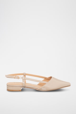 Gelakte Ballerina's - Nude - Loretta by Loretta