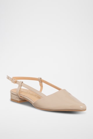 Gelakte Ballerina's - Nude - Loretta by Loretta