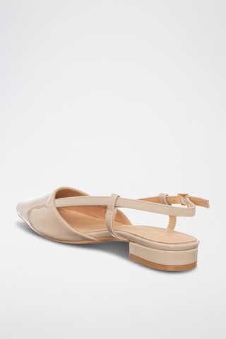Gelakte Ballerina's - Nude - Loretta by Loretta