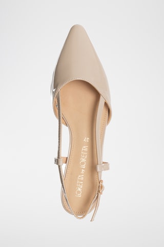 Gelakte Ballerina's - Nude - Loretta by Loretta