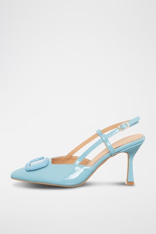 Gelakte Pumps - Hemelsblauw - Loretta By Loretta