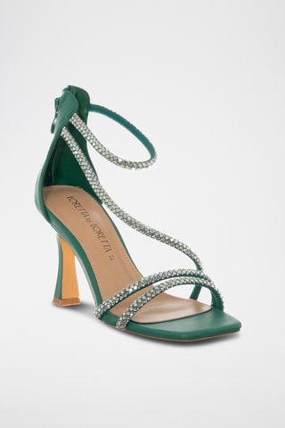 Sandalen met Hak - Turquoise - Loretta By Loretta