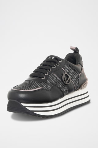 Platform Sneakers - Zwart - Loretta by Loretta
