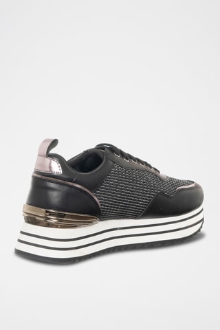 Platform Sneakers - Zwart - Loretta by Loretta