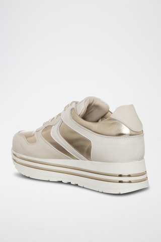 Leren Platform Sneakers - Wit - Loretta Pettinari