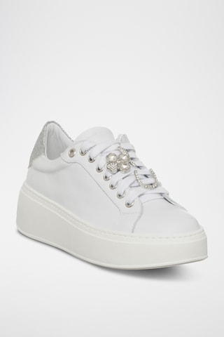 Leren Platform Sneakers - Wit - Loretta Pettinari