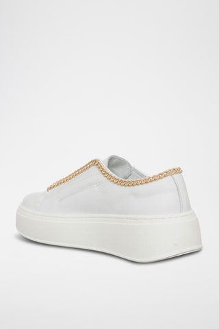 Leren Platform Slip-ons - Wit - Loretta Pettinari