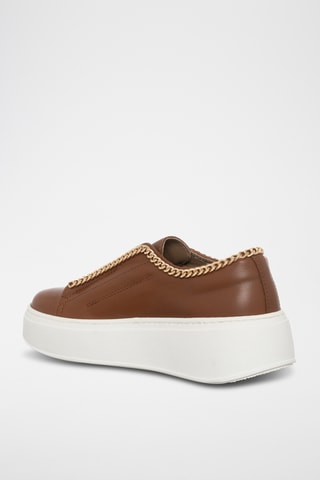 Leren Platform Slip-ons - Bruin - Loretta Pettinari