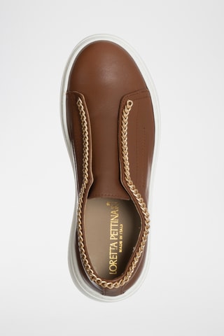 Leren Platform Slip-ons - Bruin - Loretta Pettinari