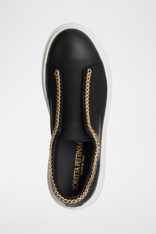 Leren Platform Slip-ons - Zwart - Loretta Pettinari