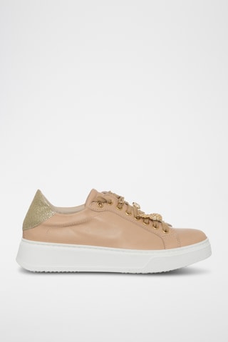 Leren Platform Sneakers - Ecru - Loretta Pettinari