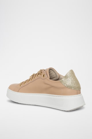 Leren Platform Sneakers - Ecru - Loretta Pettinari