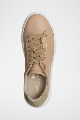 Leren Platform Sneakers - Ecru - Loretta Pettinari