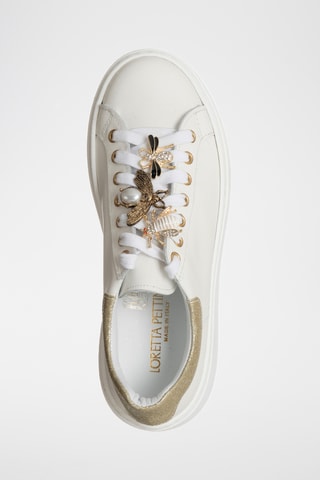 Kalfsleren Platform Sneakers - Wit - Loretta Pettinari