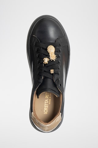Leren Platform Sneakers - Zwart - Loretta Pettinari