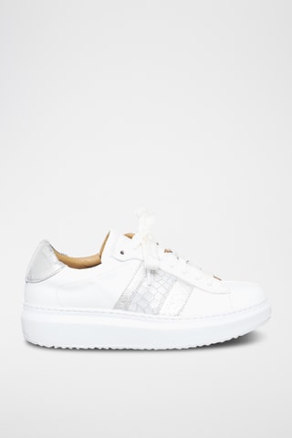 Leren Platform Sneakers - Wit - Loretta Pettinari