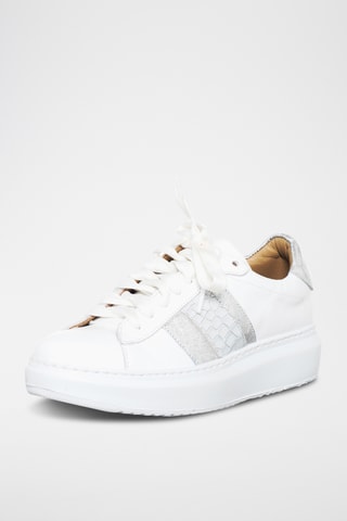 Leren Platform Sneakers - Wit - Loretta Pettinari