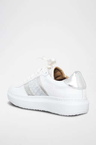 Leren Platform Sneakers - Wit - Loretta Pettinari
