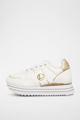Platform Sneakers - Wit - Loretta by Loretta