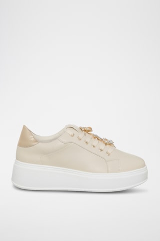 Platform Sneakers - Beige - Loretta by Loretta