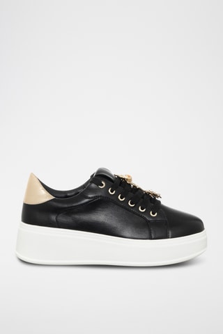 Platform Sneakers - Zwart - Loretta by Loretta