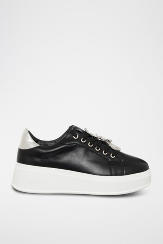 Platform Sneakers - Zwart - Loretta by Loretta