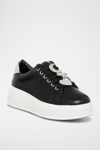 Platform Sneakers - Zwart - Loretta by Loretta