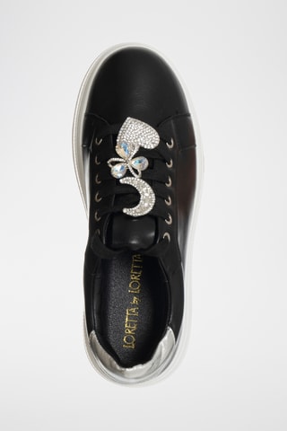 Platform Sneakers - Zwart - Loretta by Loretta