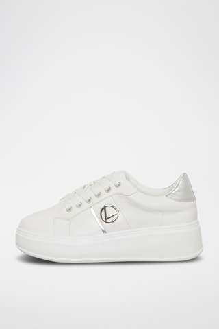 Sapatilhas com plataforma - Branco - Loretta by Loretta