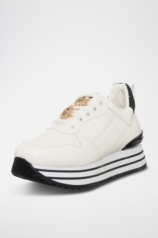 Platform Sneakers - Wit - Loretta by Loretta
