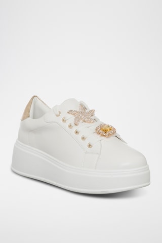 Platform Sneakers - Ecru - Loretta by Loretta