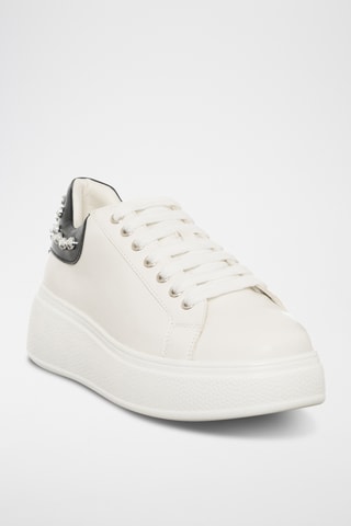 Sapatilhas com plataforma - Branco - Loretta By Loretta