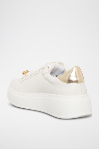 Sapatilhas com plataforma - Branco - Loretta By Loretta