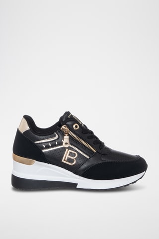 Wedge Sneakers - Zwart - Laura Biagotti