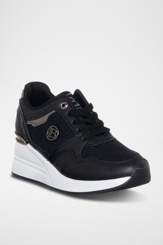 Wedge Sneakers - Zwart - Laura Biagotti