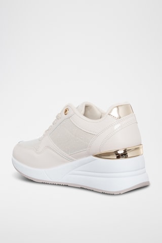 Wedge Sneakers - Ivoorkleurig - Laura Biagotti