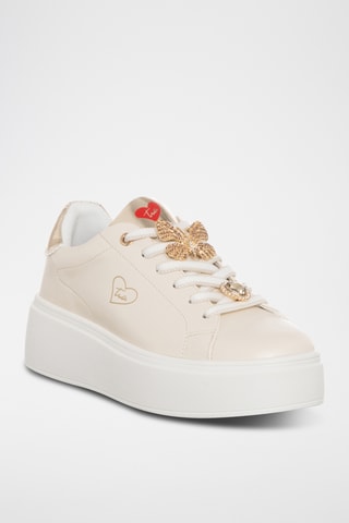 Platform Sneakers - Ivoorkleurig - Tua by Braccialini