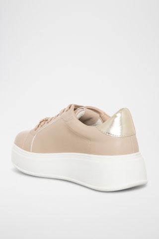 Sapatilhas com plataforma - Bege - Loretta By Loretta