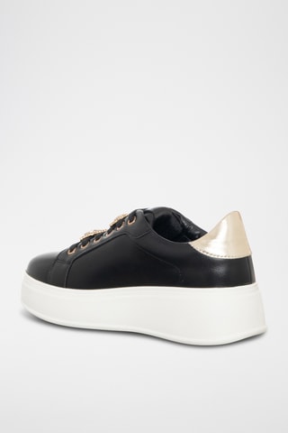 Platform Sneakers - Zwart - Loretta by Loretta
