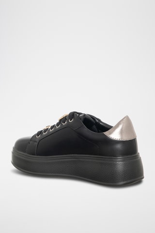 Platform Sneakers - Zwart - Loretta by Loretta